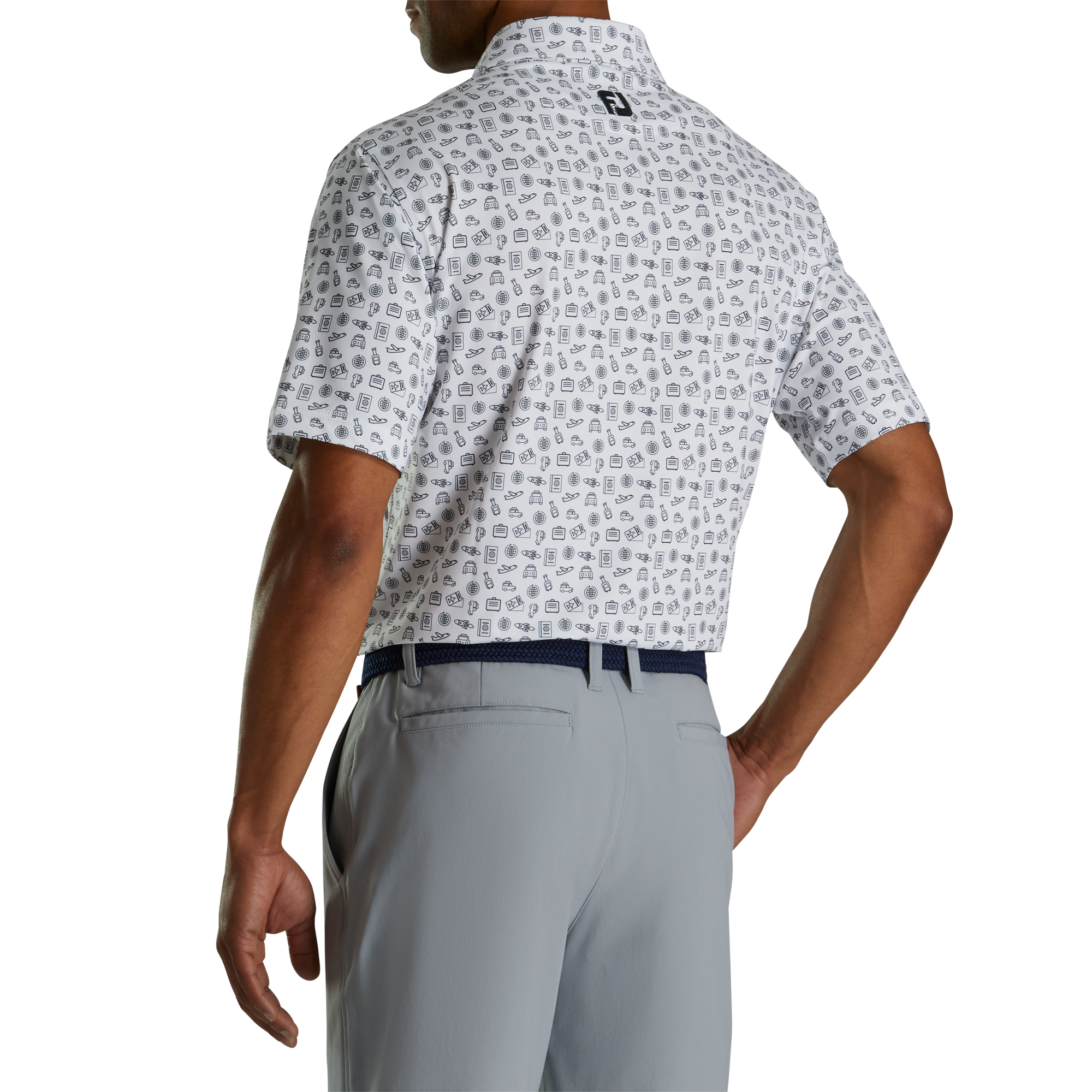 FootJoy '23 Travel Print Polo - Print Polo - Travel Polo - FootJoy Travel Polo