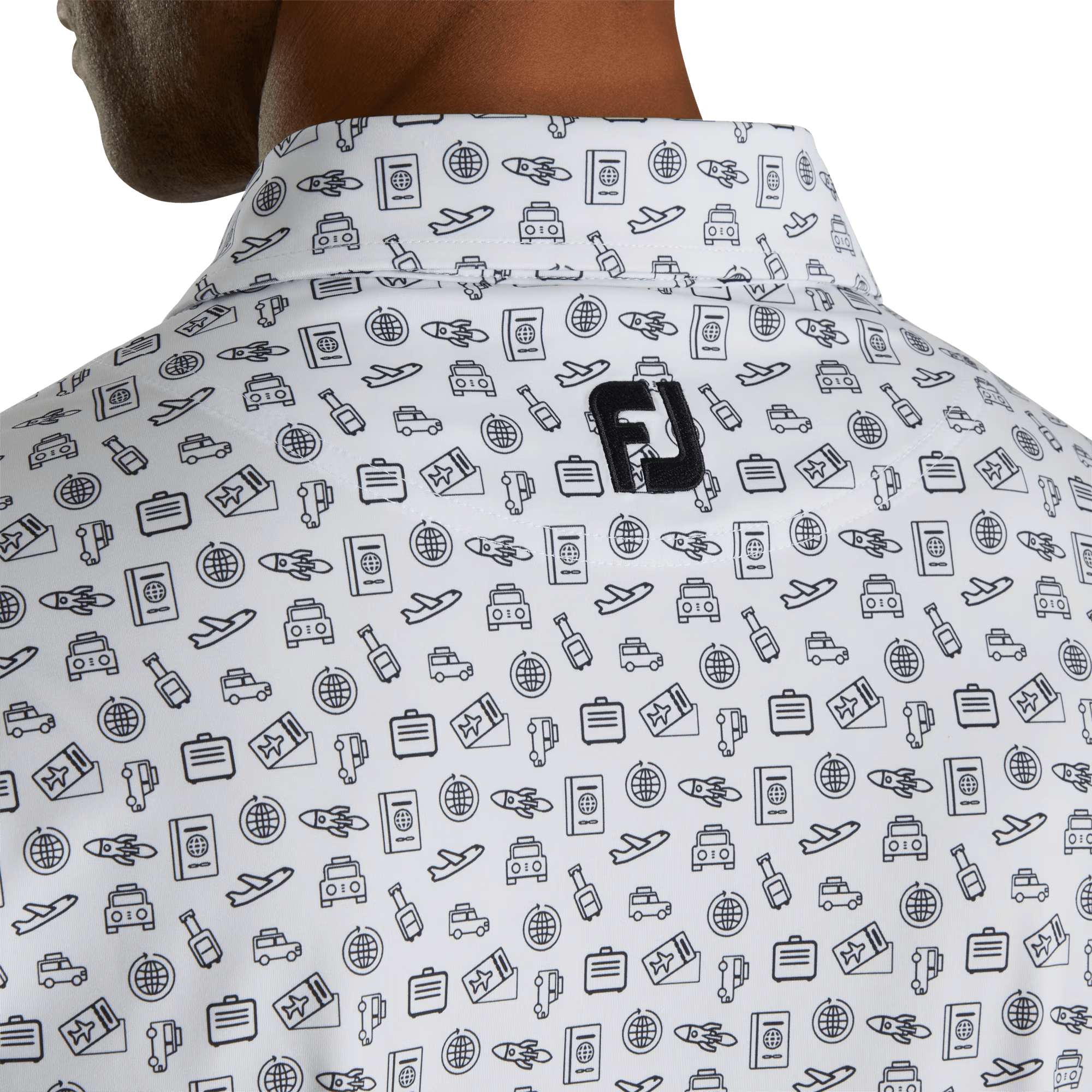 FootJoy '23 Travel Print Polo - Print Polo - Travel Polo - FootJoy Travel Polo