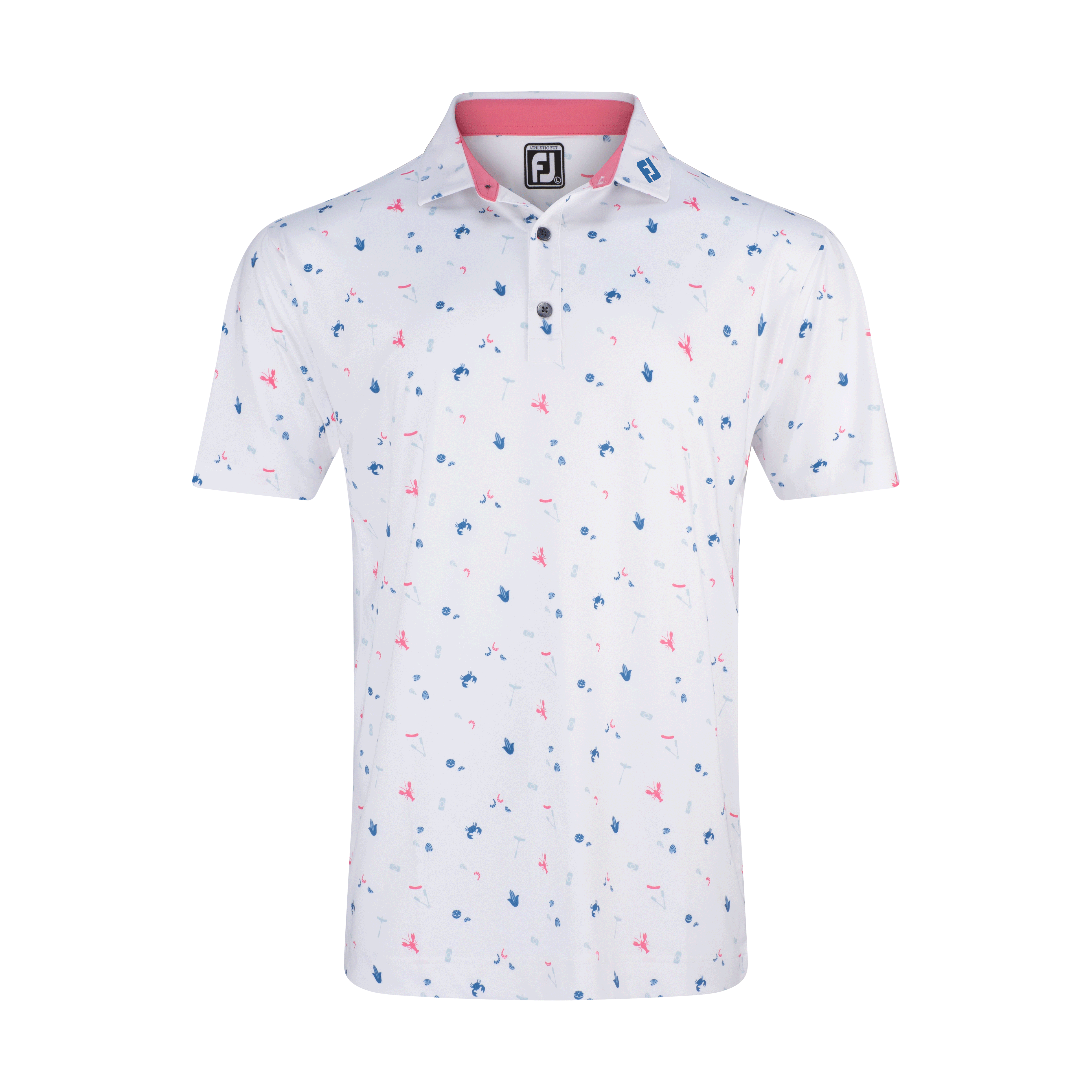 FootJoy Clam Bake Lisle Self Collar Polo - Print