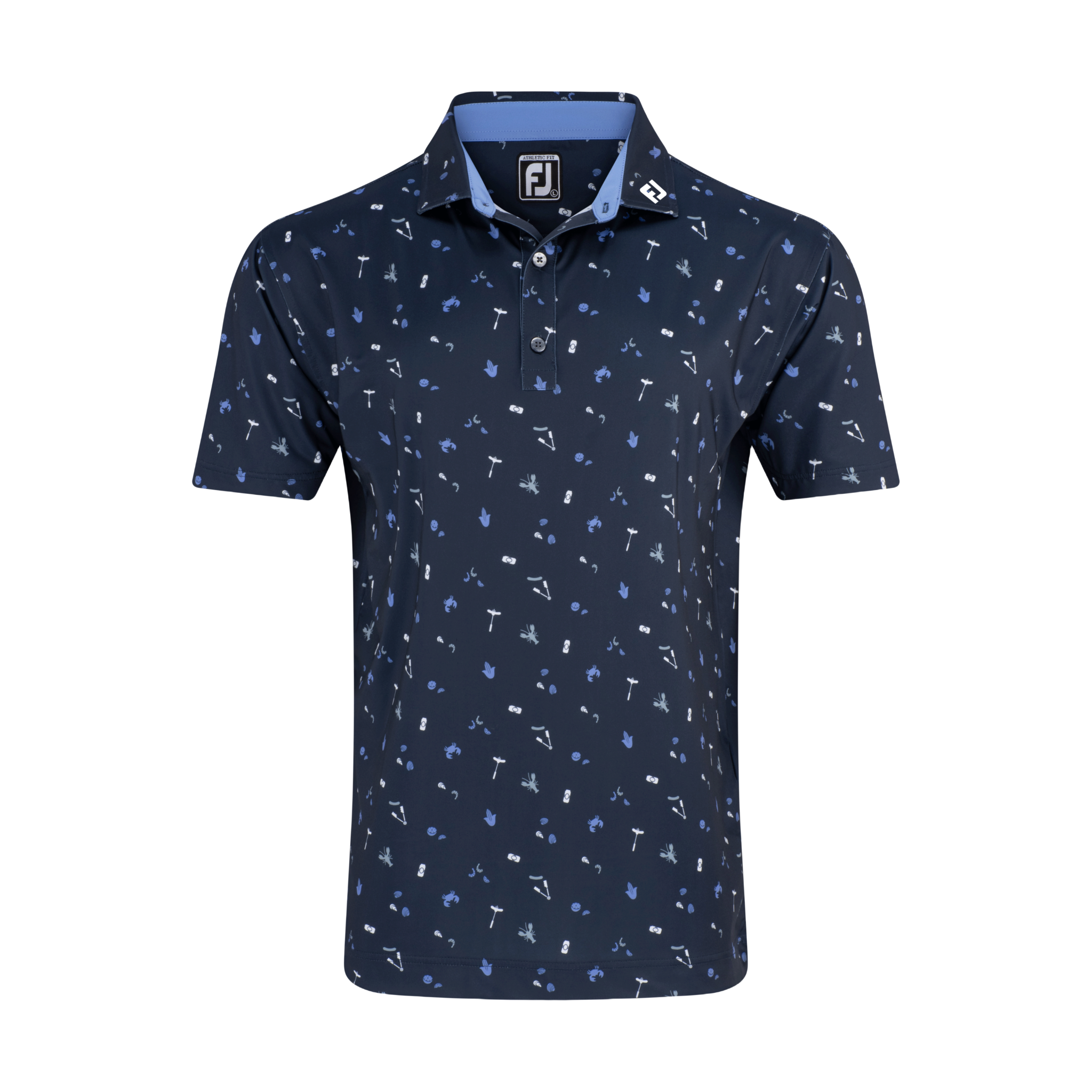 FootJoy Clam Bake Lisle Self Collar Polo - Print