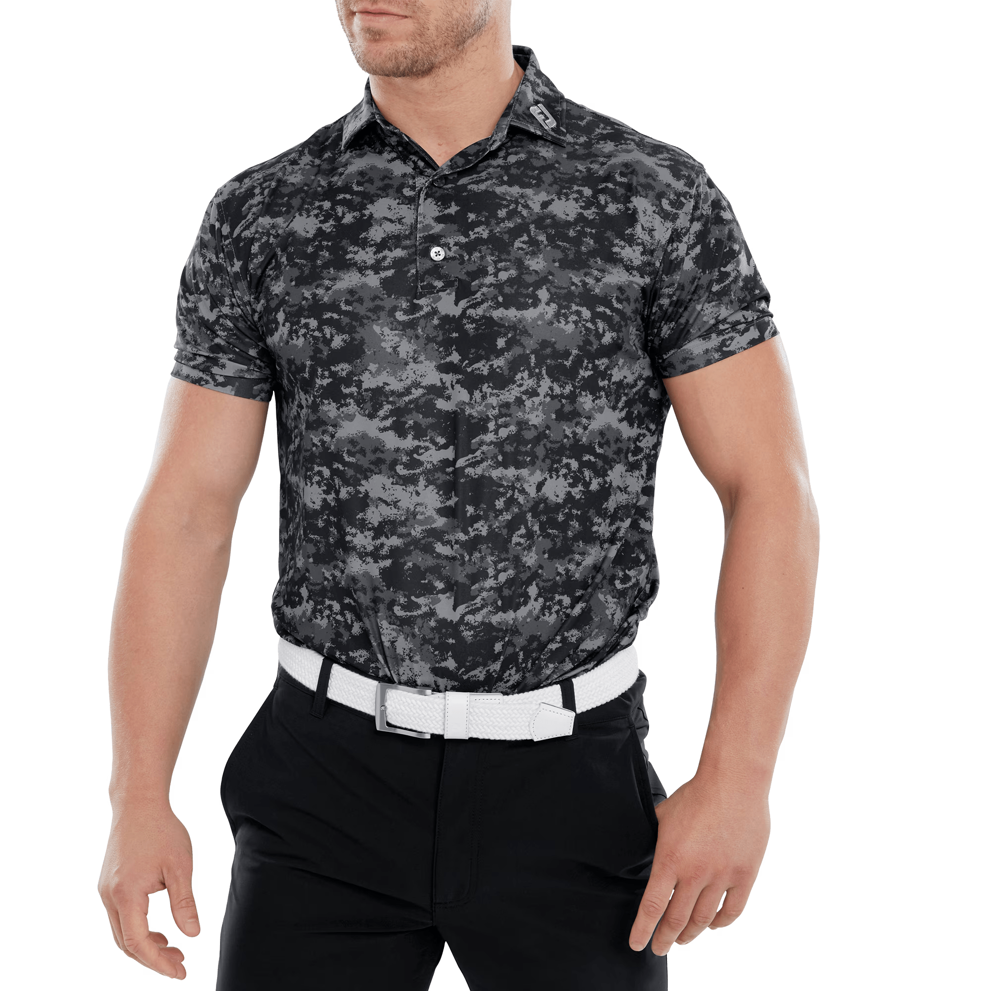 FootJoy Cloud Camo Lisle Polo-shirt.