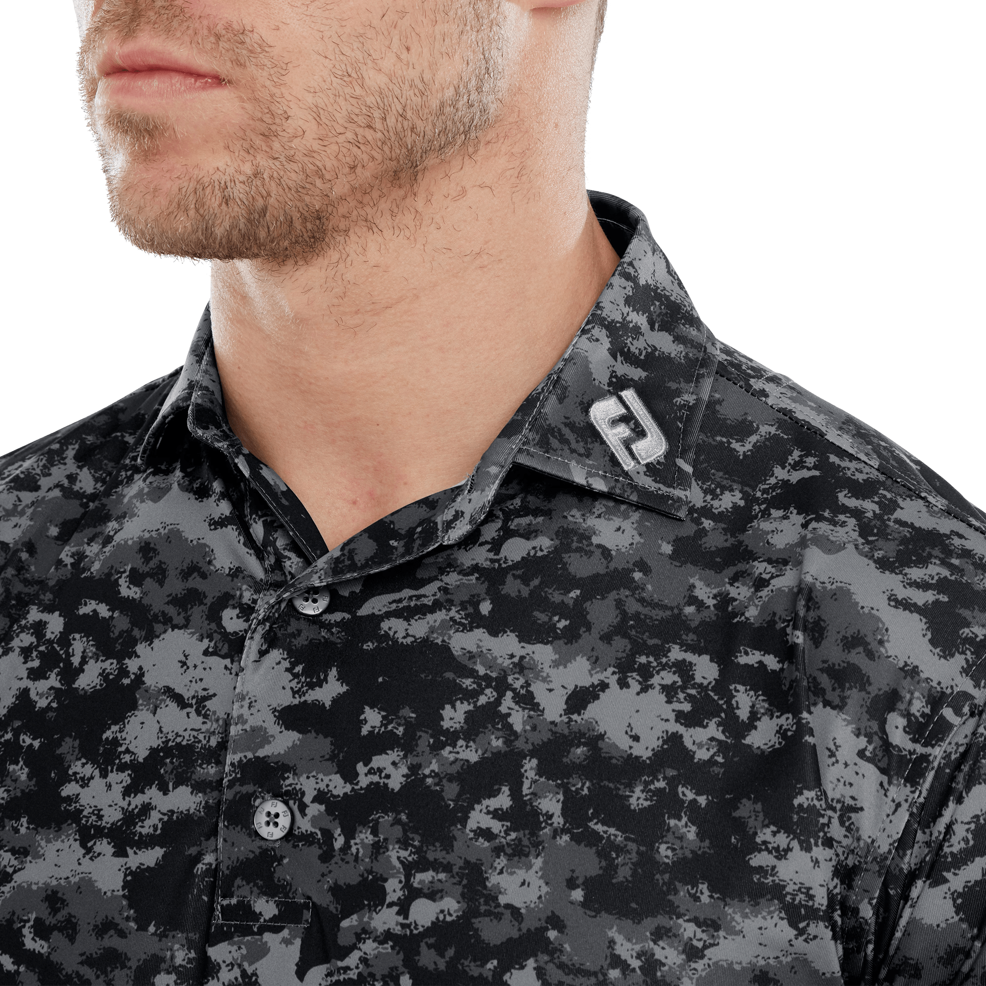 FootJoy Cloud Camo Lisle Polo-shirt.