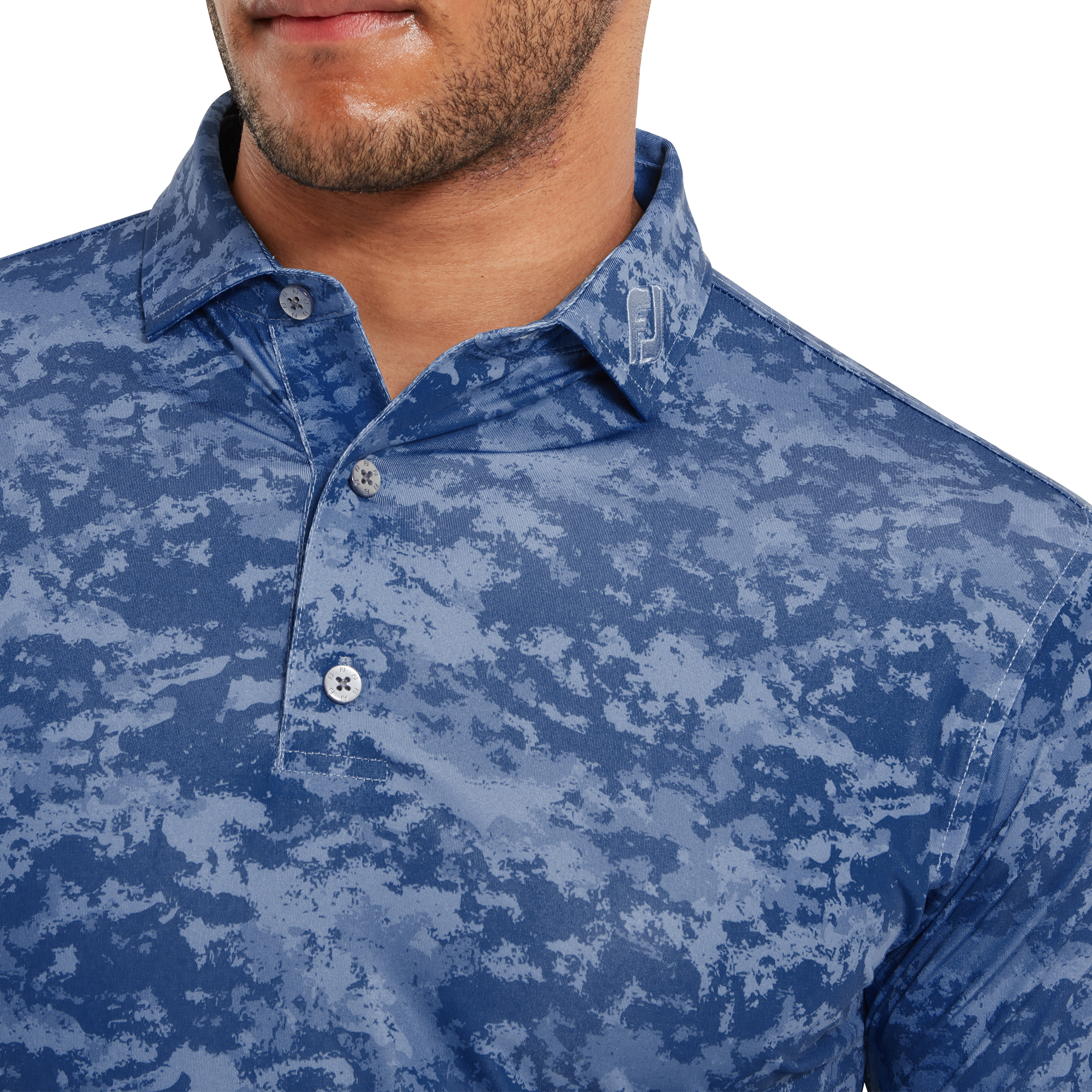 FootJoy Cloud Camo Lisle Polo-shirt.