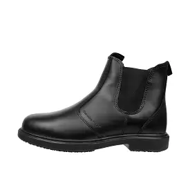 Genuine Grip Black Pull On Work Boots Soft Toe