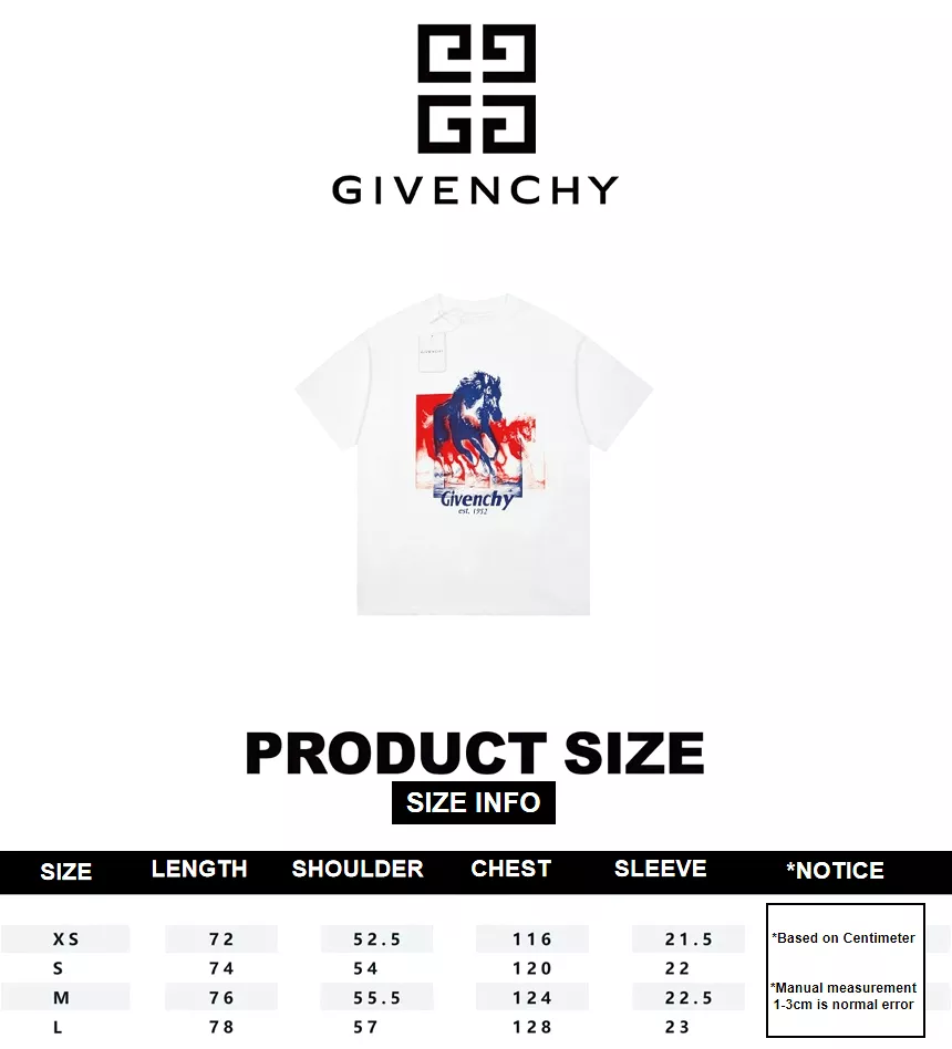 Givenchy 23ss 1952 Horse Logo Tee in White - Size 6.14