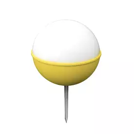 Globe golf ball, white/yellow