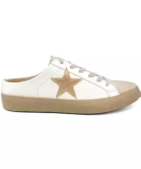 Golden Polka Mule Sneaker