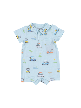 Golf Carts Blue Polo Shirt