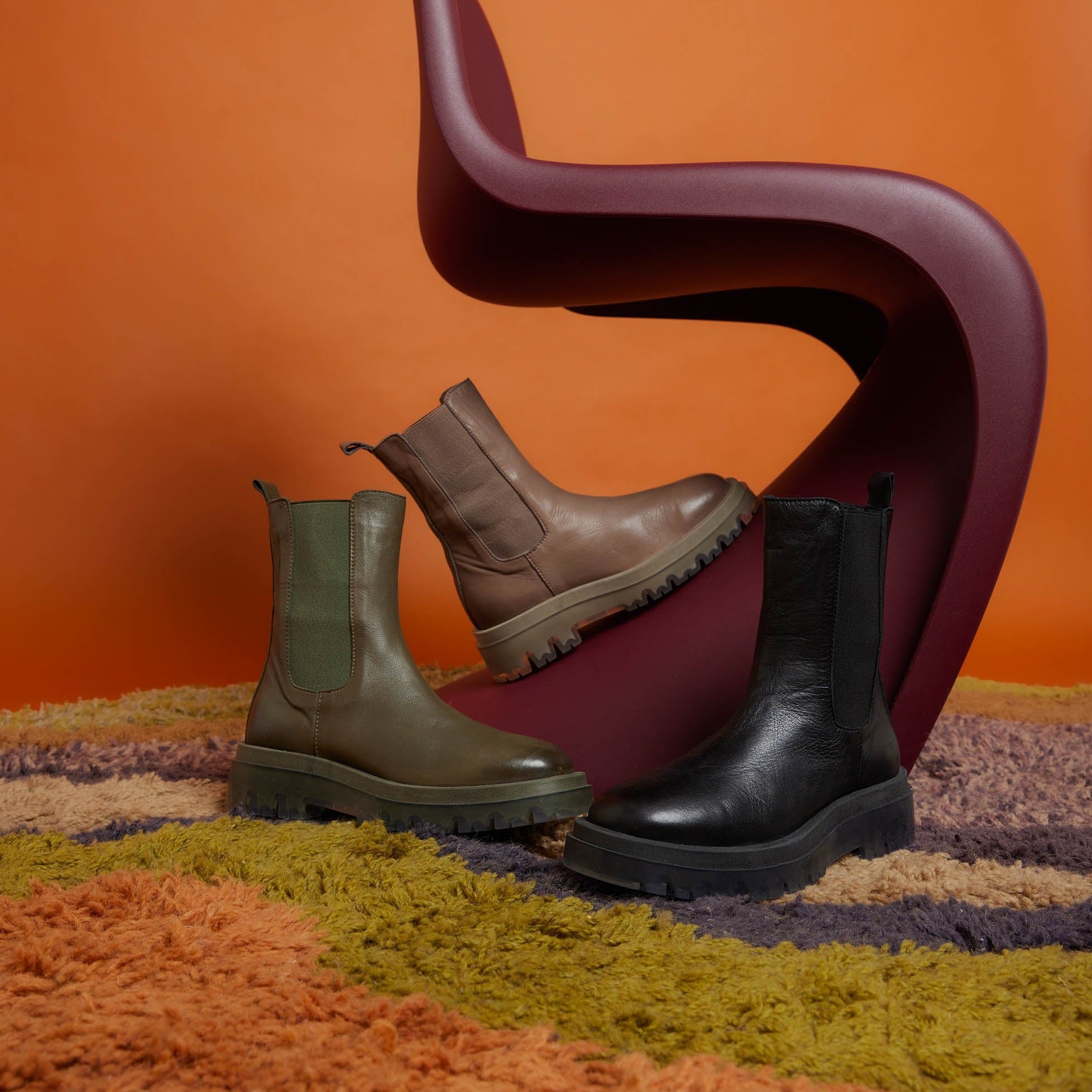 Green Chelsea boots - 67.071 Dames footwear