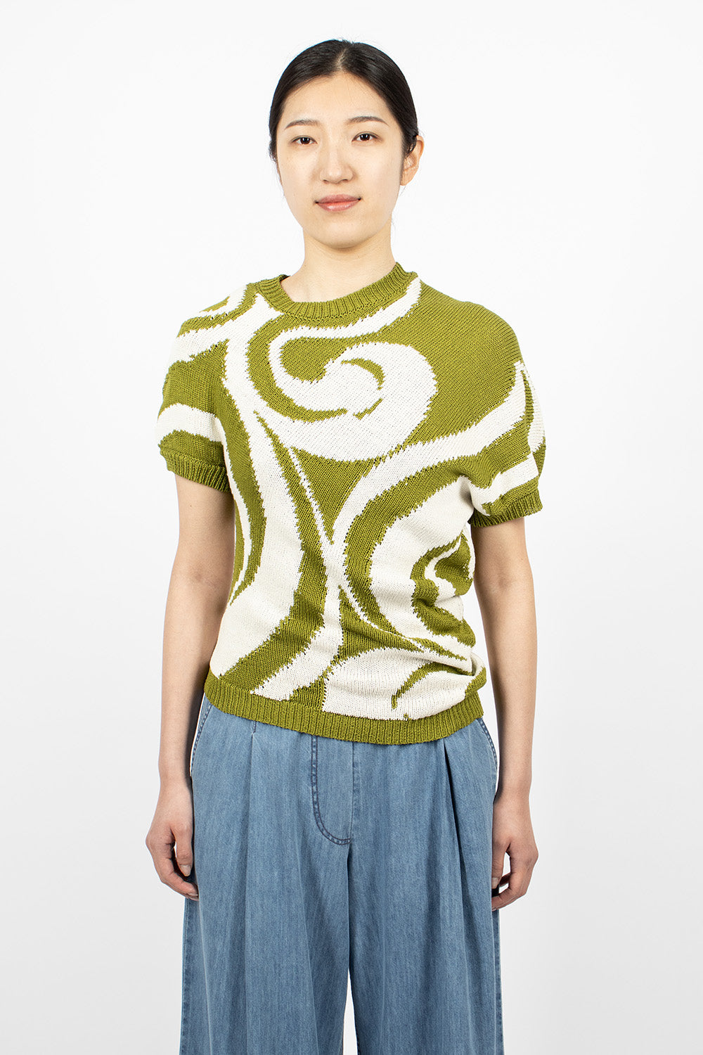 Green Knit T-Shirt