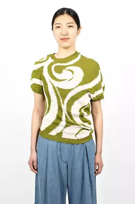 Green Knit T-Shirt