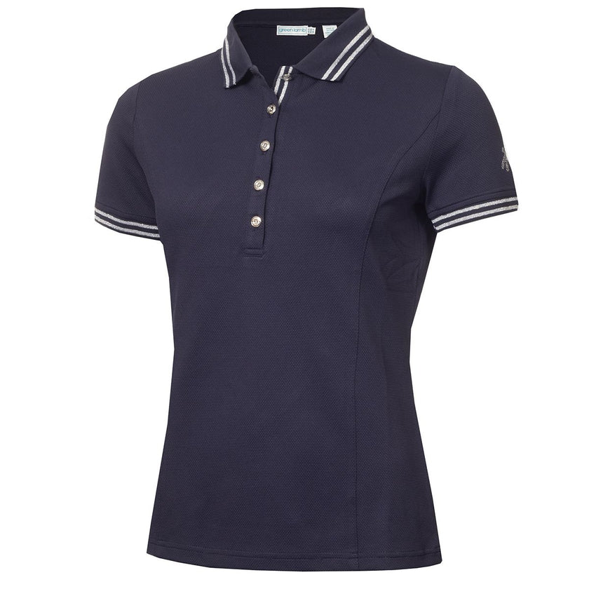 Green Lamb Martha Pique Polo: Women's Golf Polo Shirt - Green Lamb