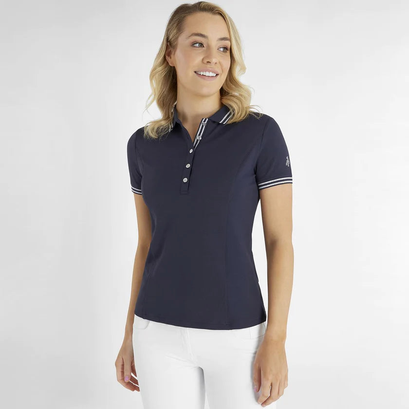 Green Lamb Martha Pique Polo: Women's Golf Polo Shirt - Green Lamb