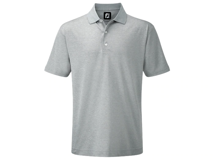 Grey Performance Stretch Pique Men's Polo Shirts from FootJoy