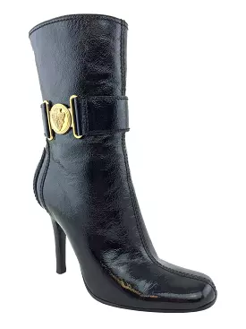 Gucci Patent Leather Shield Boots - Size 7