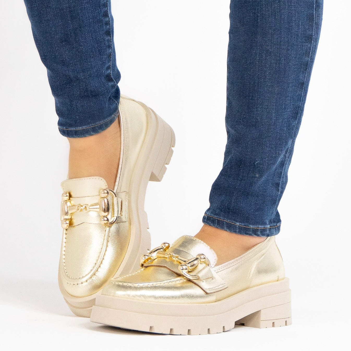 Hailey Metallic Gold Shoes