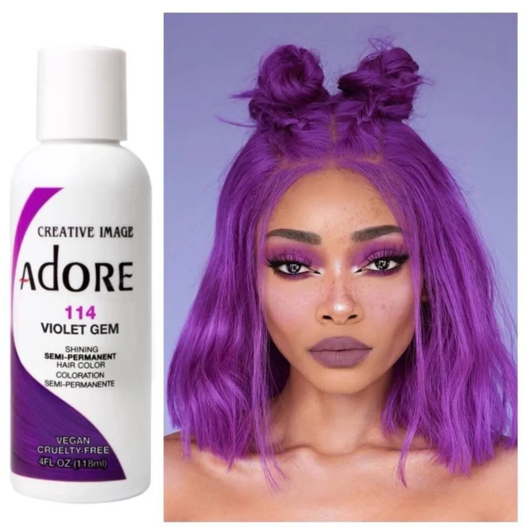 Hair Dye: ADORE N 114 Semi-permanent Hair Color.