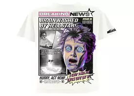 Hellstar Breaking News White T-Shirt