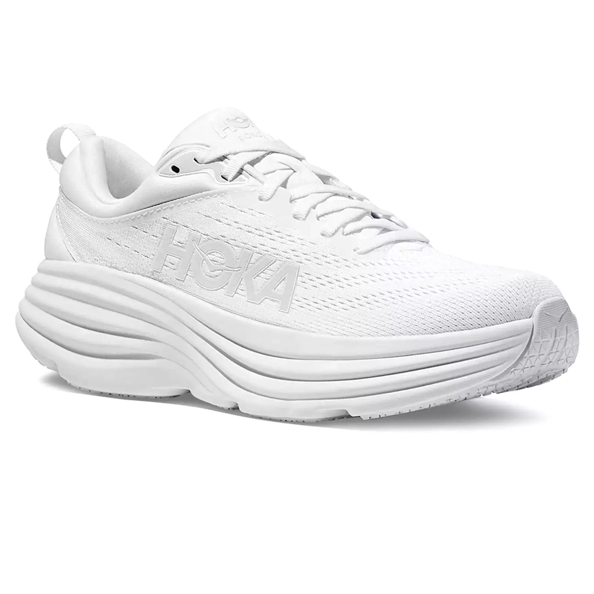 Hoka Bondi 8 Women's Running Shoe - White