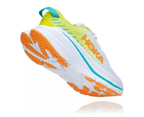 Hoka Bondi X Men's White/Evening Primrose Shoes