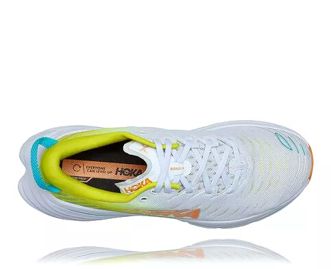 Hoka Bondi X Men's White/Evening Primrose Shoes