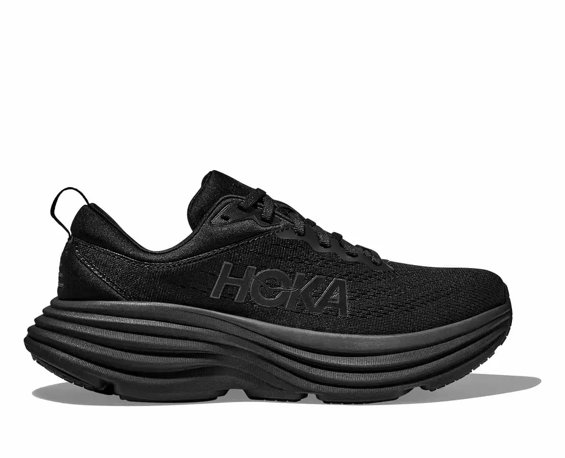 Hoka Men's Bondi 8 - Black/Black BBLC 1123202