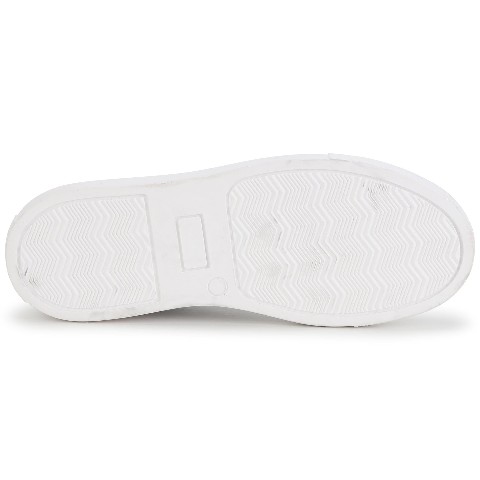 Hugo Boss White Leather Sneakers for Boys, J29317-10B.