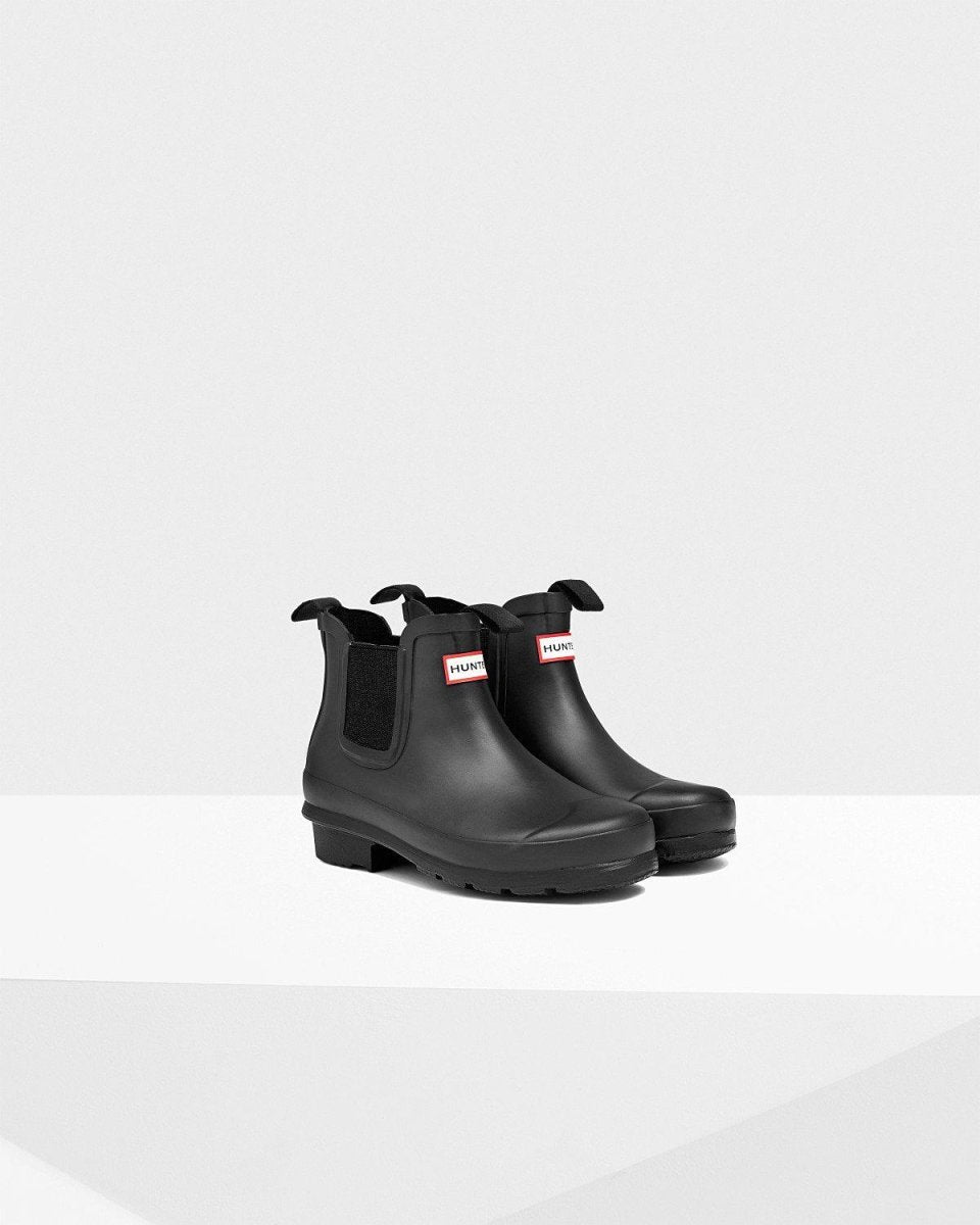 Hunter Kids Chelsea Boots Black