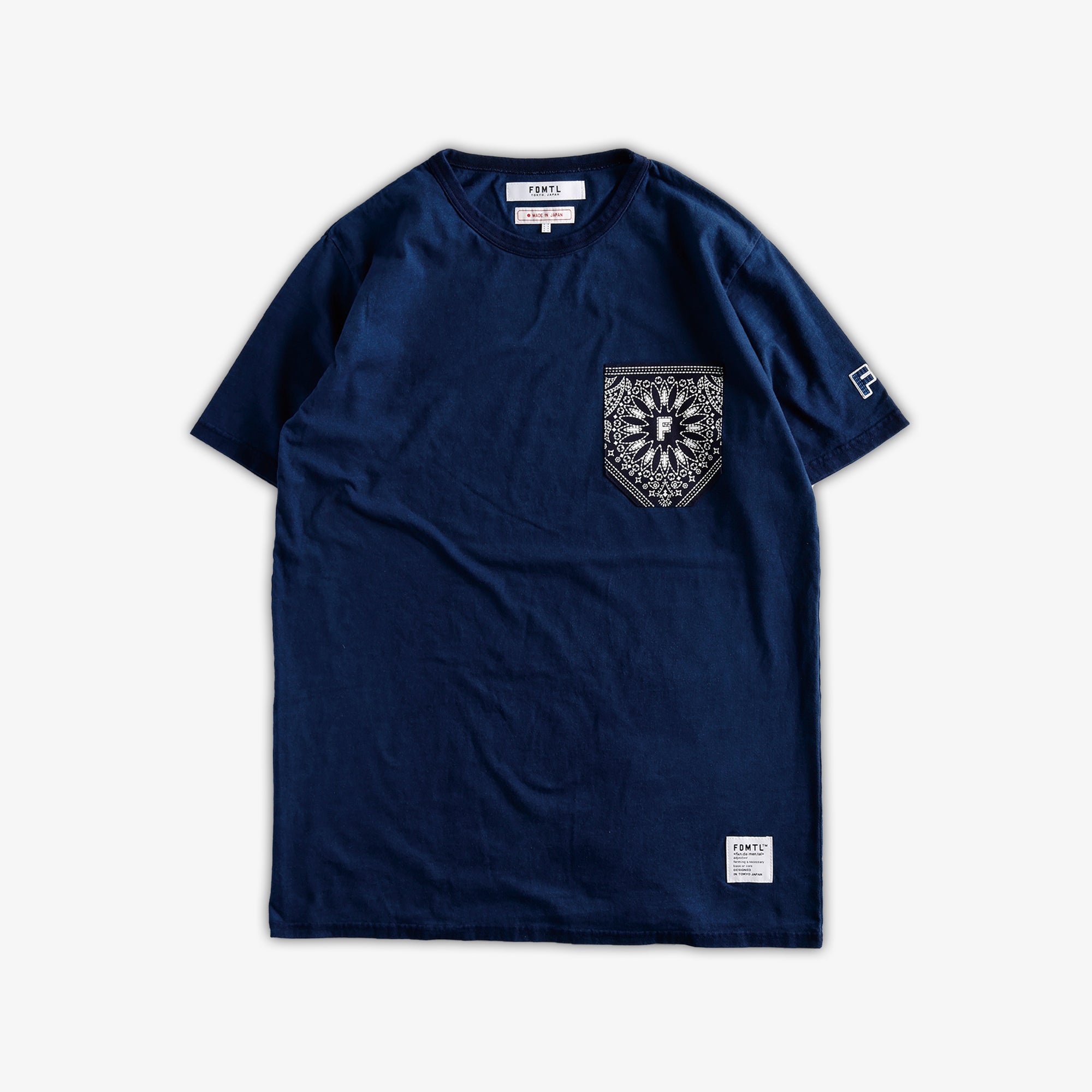 Indigo Paisley Pocket Tee