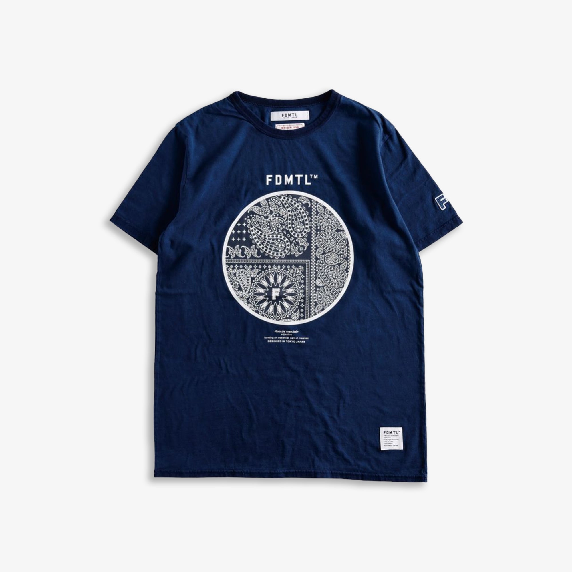 Indigo Paisley Print Tee