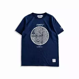 Indigo Paisley Print Tee