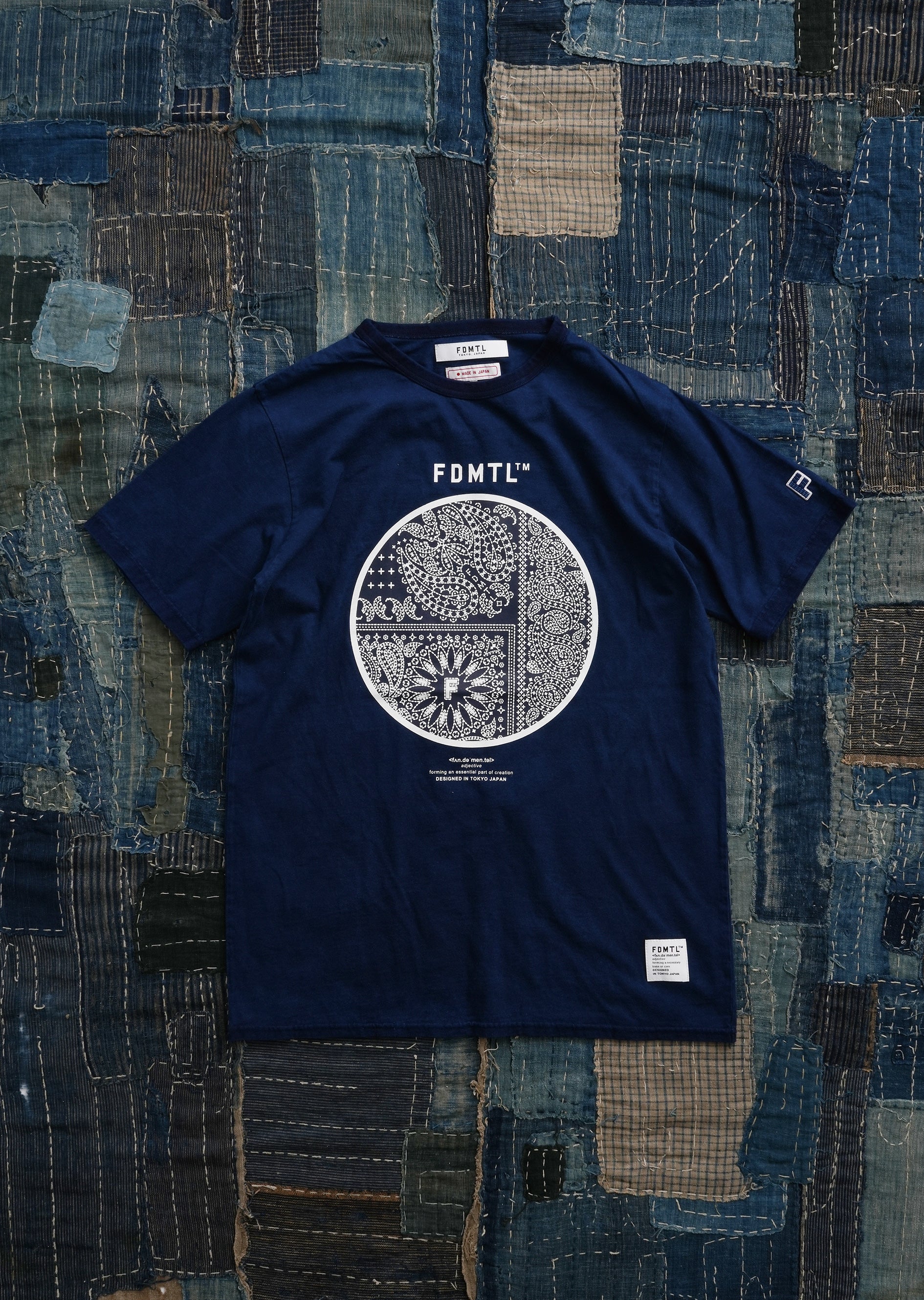 Indigo Paisley Print Tee