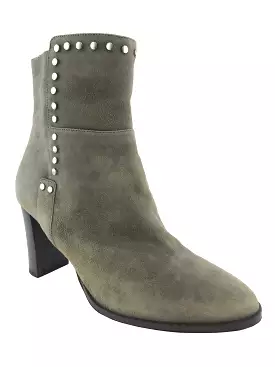 Jimmy Choo Harlow Studded Suede Ankle Boots, Size 7.5