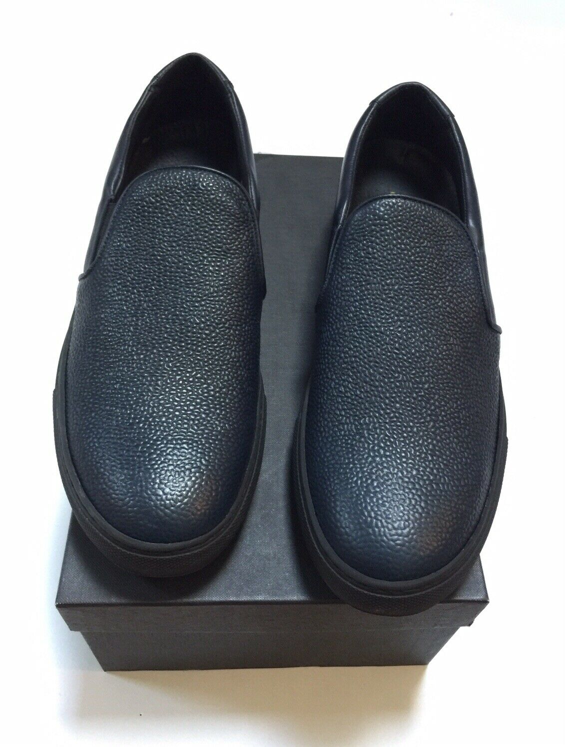 J.Lindeberg Men's Midnight Slip-on Combo Leather Sneakers