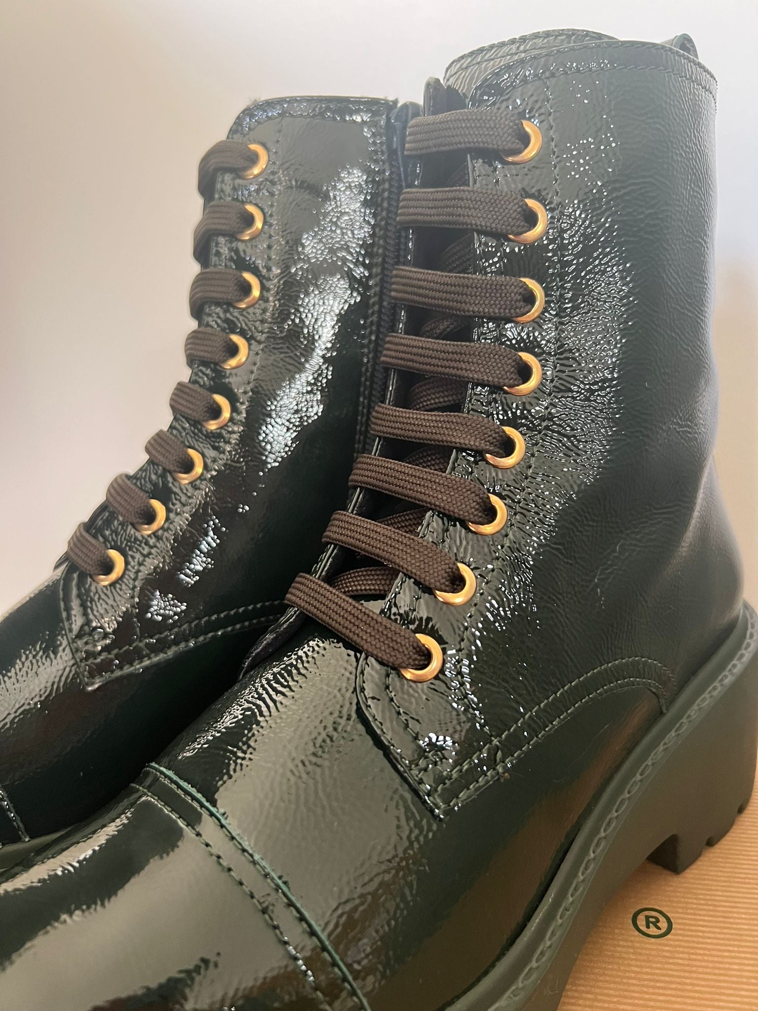 Juliet Green Biker Boots