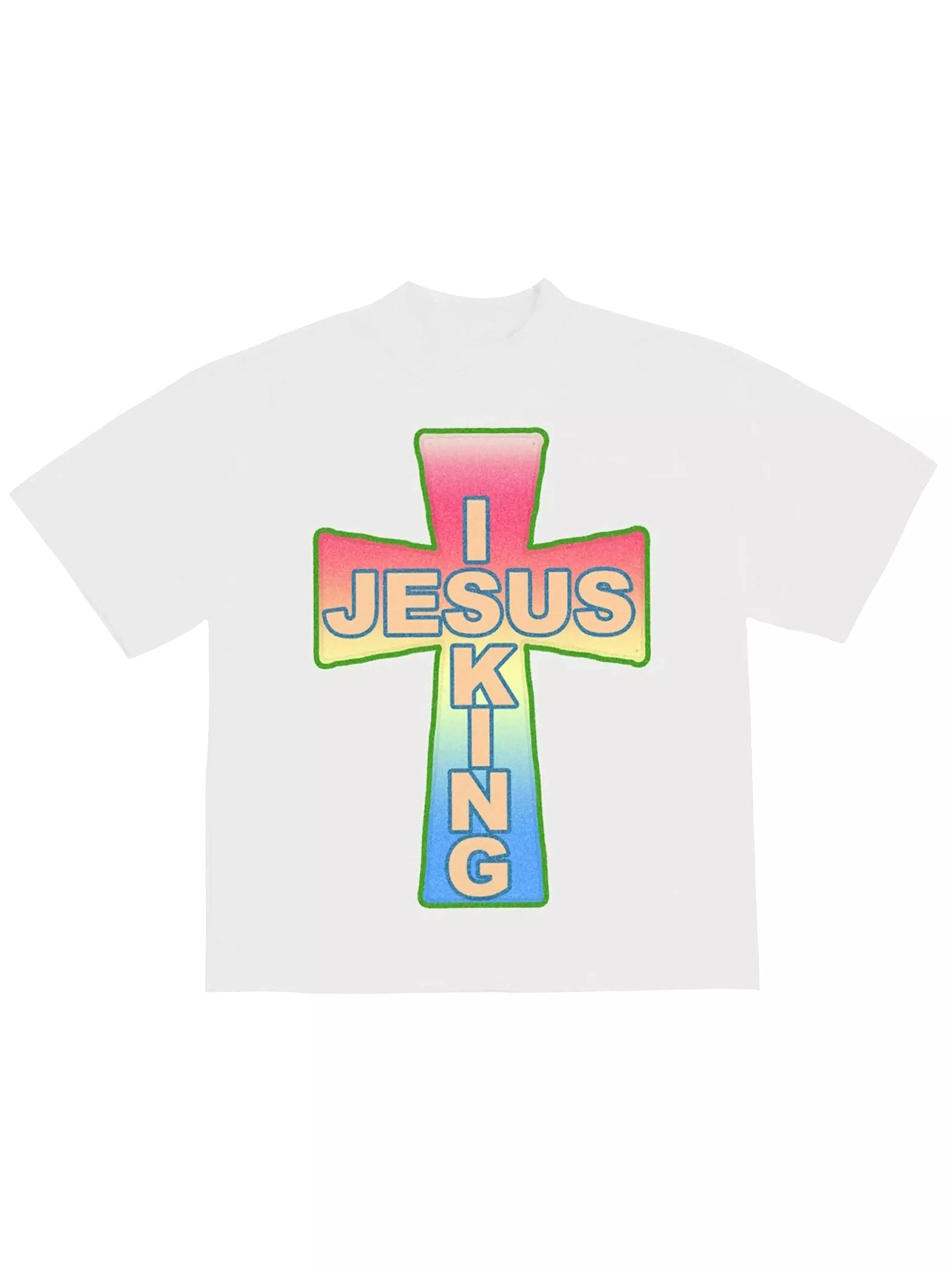 Kanye West Jesus Is King Cross T-shirt in White