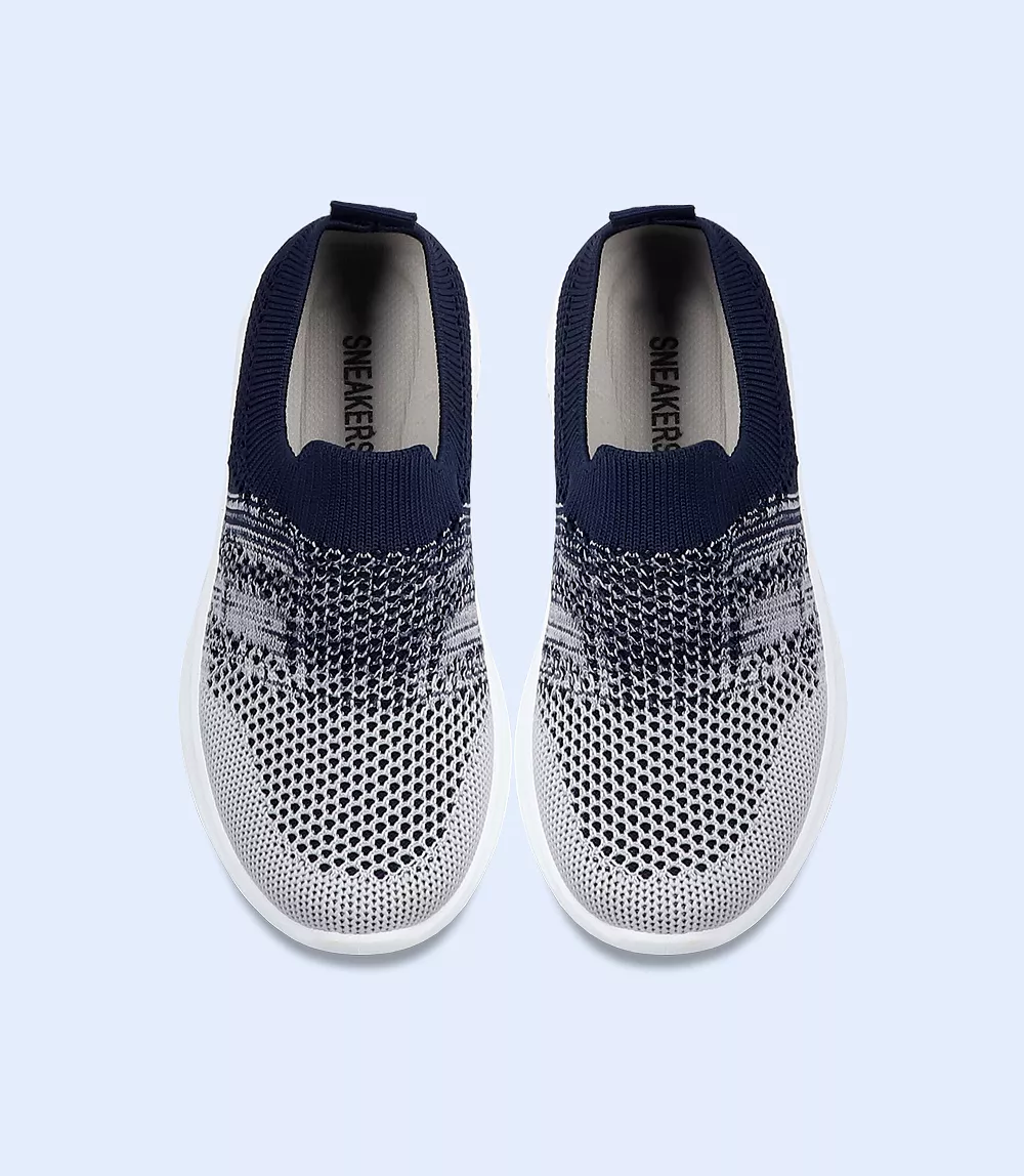 KB0136-NAVY-Boys Casual Sneakers: Navy Boys Sneakers