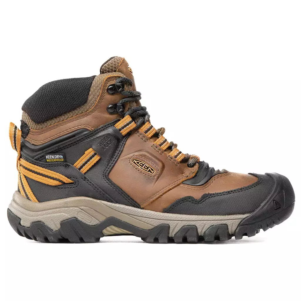 Keen Ridge Flex Mid Lace-Up Ankle Outdoor Hiking Boots - UK 8.5