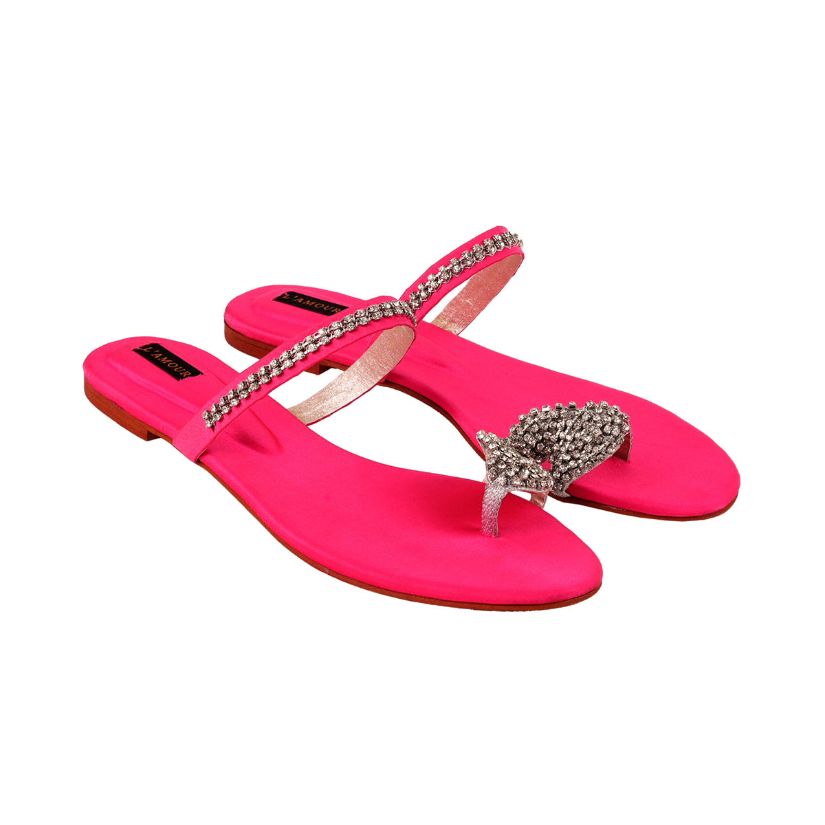 Kenza Flats Hot Pink