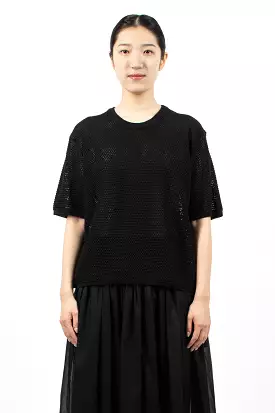 Klara Duo Eyelet Black Knitwear