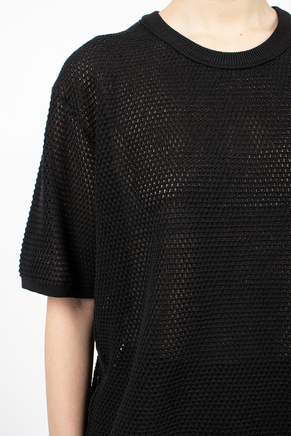 Klara Duo Eyelet Black Knitwear