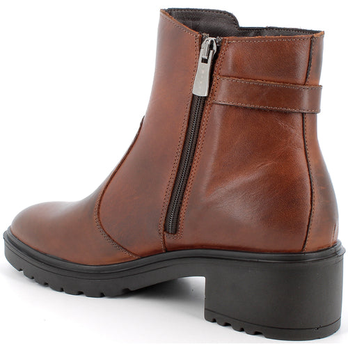 Ladies IGI and Co Cognac Leather Pull On Boots 4652033 - Inside Zip - Sale