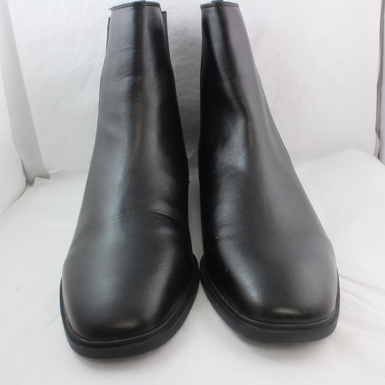 Ladies Office Anya Black Metal Clip Chelsea Boots