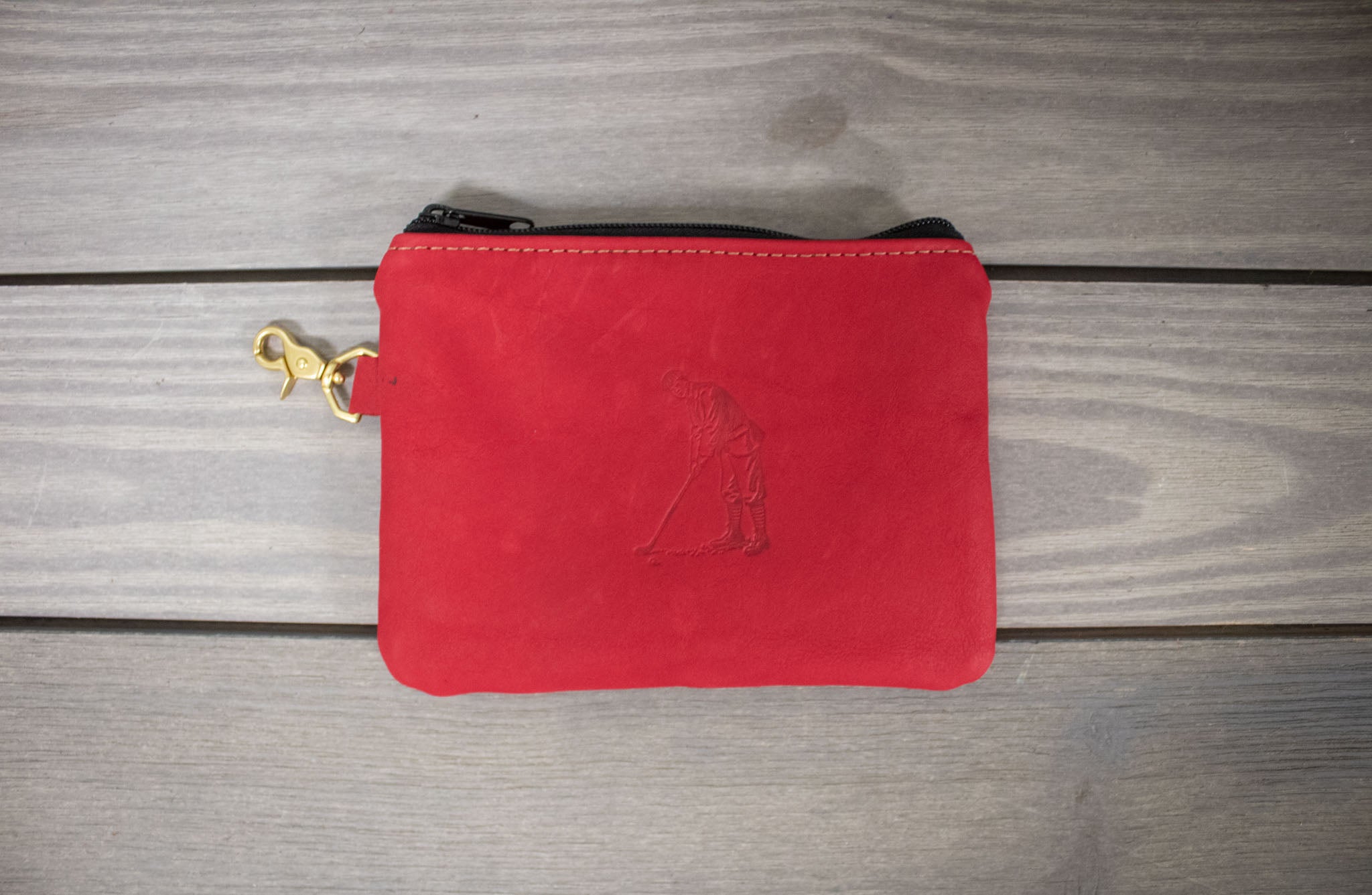 Leather Golf Tee Pouch