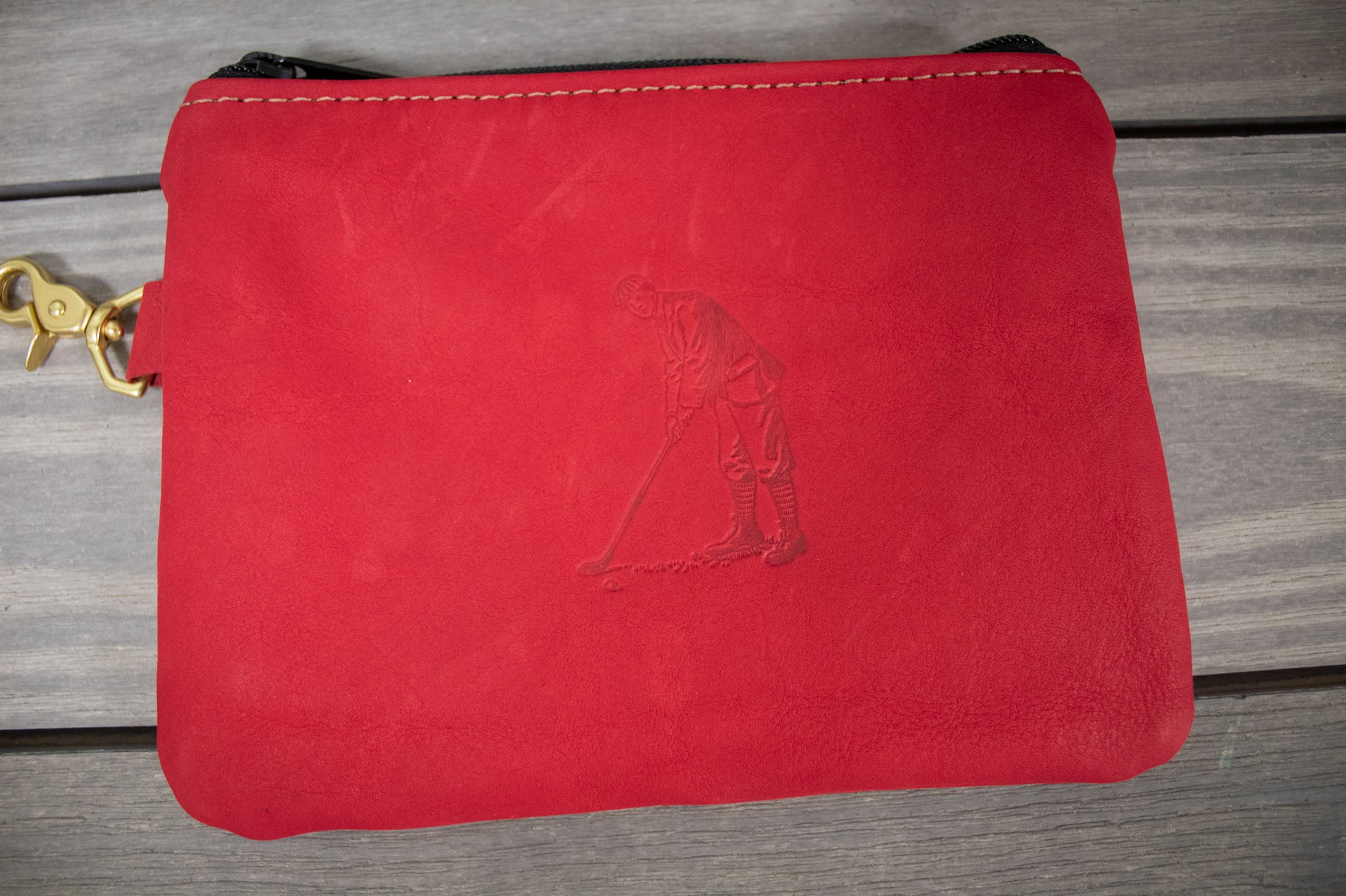 Leather Golf Tee Pouch