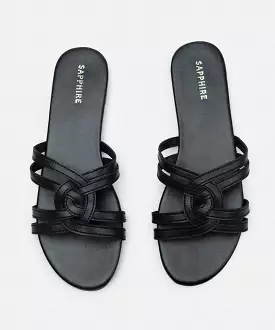 Leather Look Slides