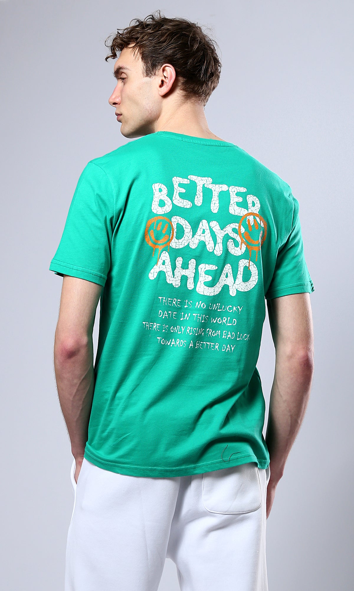 Light Green Better Days Short Sleeves Tee