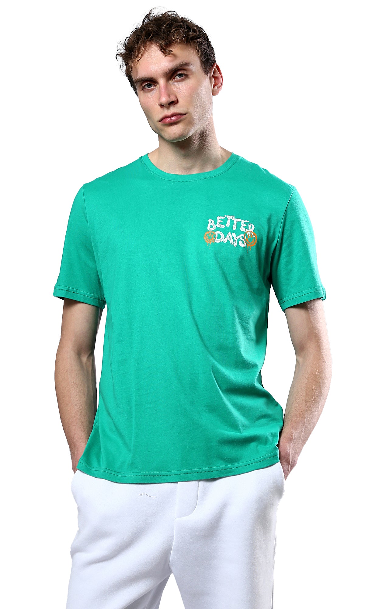 Light Green Better Days Short Sleeves Tee