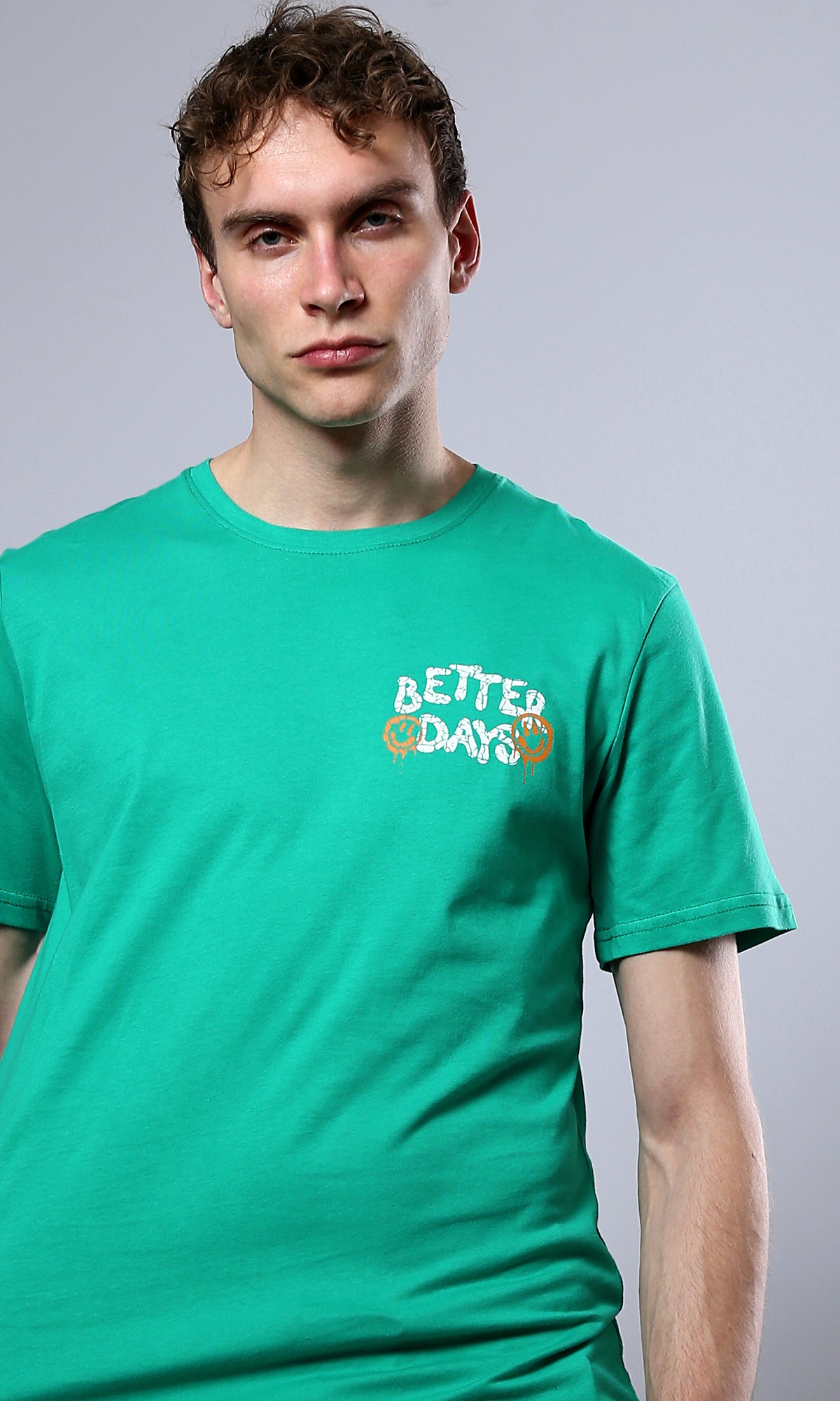 Light Green Better Days Short Sleeves Tee