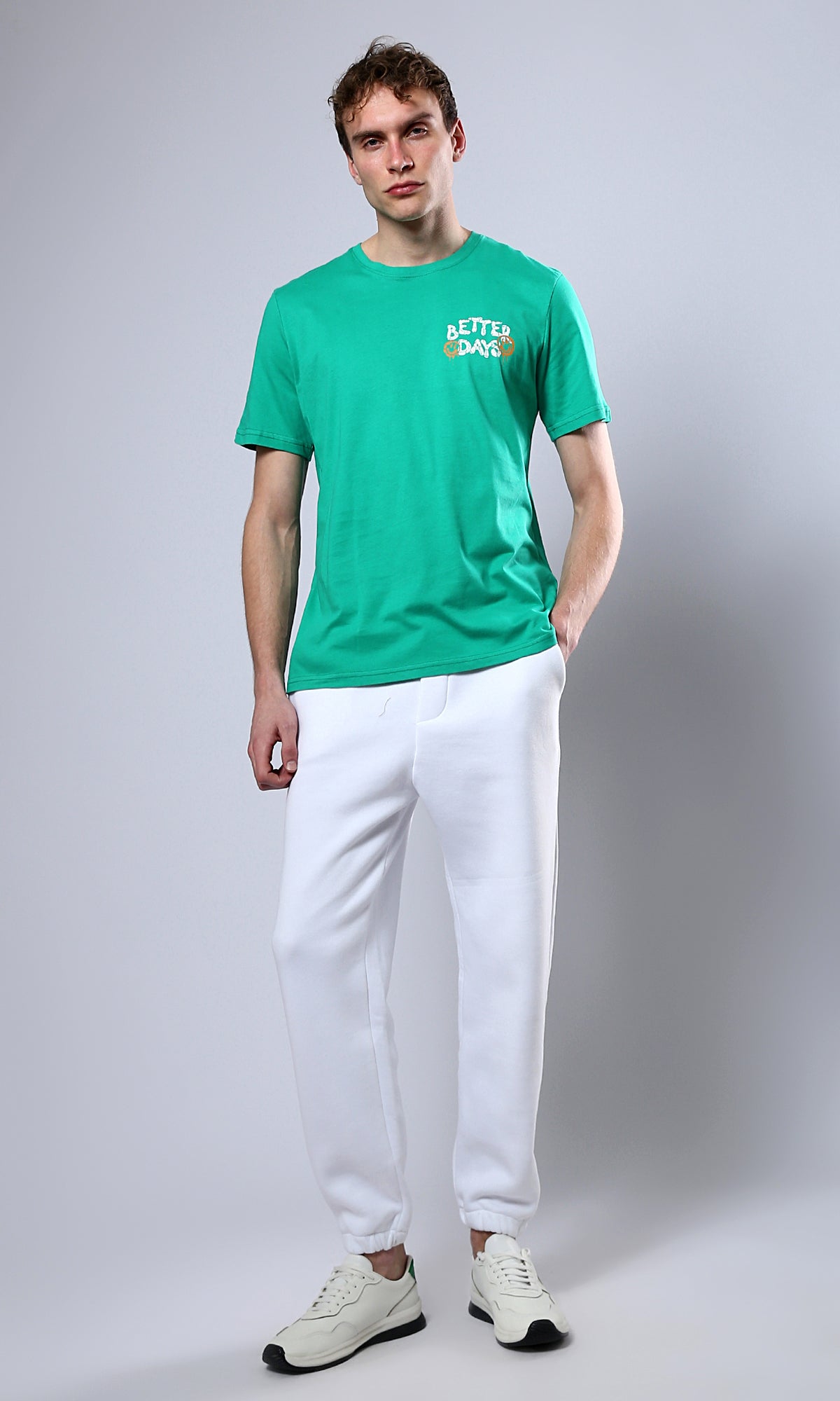 Light Green Better Days Short Sleeves Tee